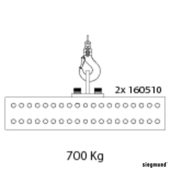 2-000835.N: Shipping Bracket for the Siegmund Metric Series Welding Tables (Nitrided) - Image 9