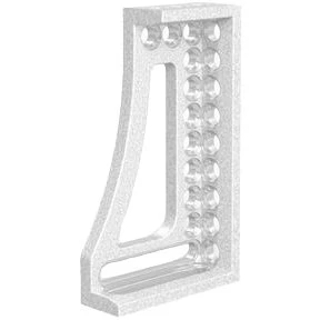 2-160120: 250 GK Left Stop and Clamping Square (Aluminum/Titanium)