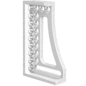 2-160121: 250 GK Right Stop and Clamping Square (Aluminum/Titanium)