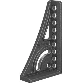 2-160161.N: 250 G Left Stop and Clamping Square with Rotation Angle (Cast Iron / Nitrided)