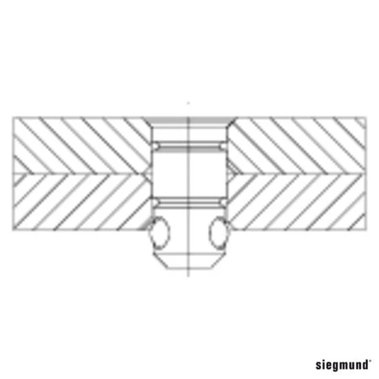 2-160528: Short Flush Mount Bolt (Burnished) - Image 4
