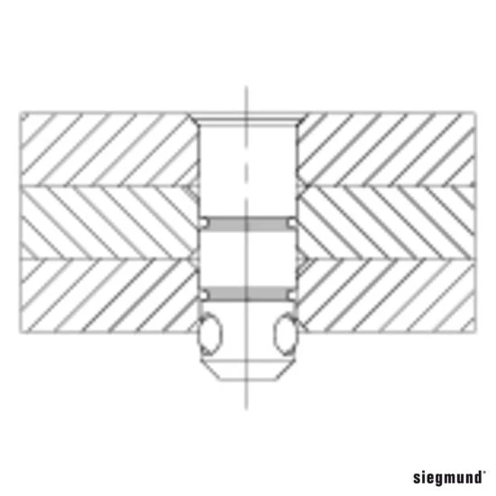 2-160529: Long Flush Mount Bolt (Burnished) - Image 2