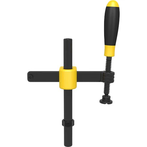 2-160601: Screw Clamp with Round Pipe (Burnished)
