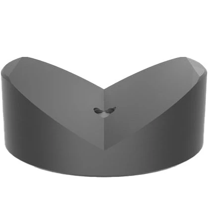 2-160652.1.PA: Ø 80mm / 120° Prism with Screwed-In Collar (Polyamide)