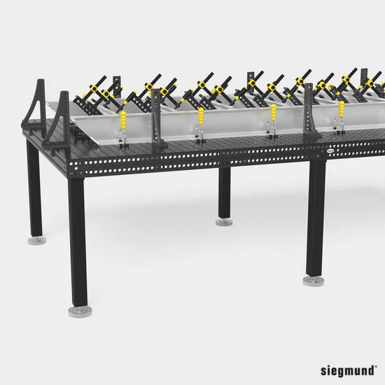 2-160875.X: 750mm Leg with Floor Anchoring for the Siegmund System 16 Welding Tables - Image 3
