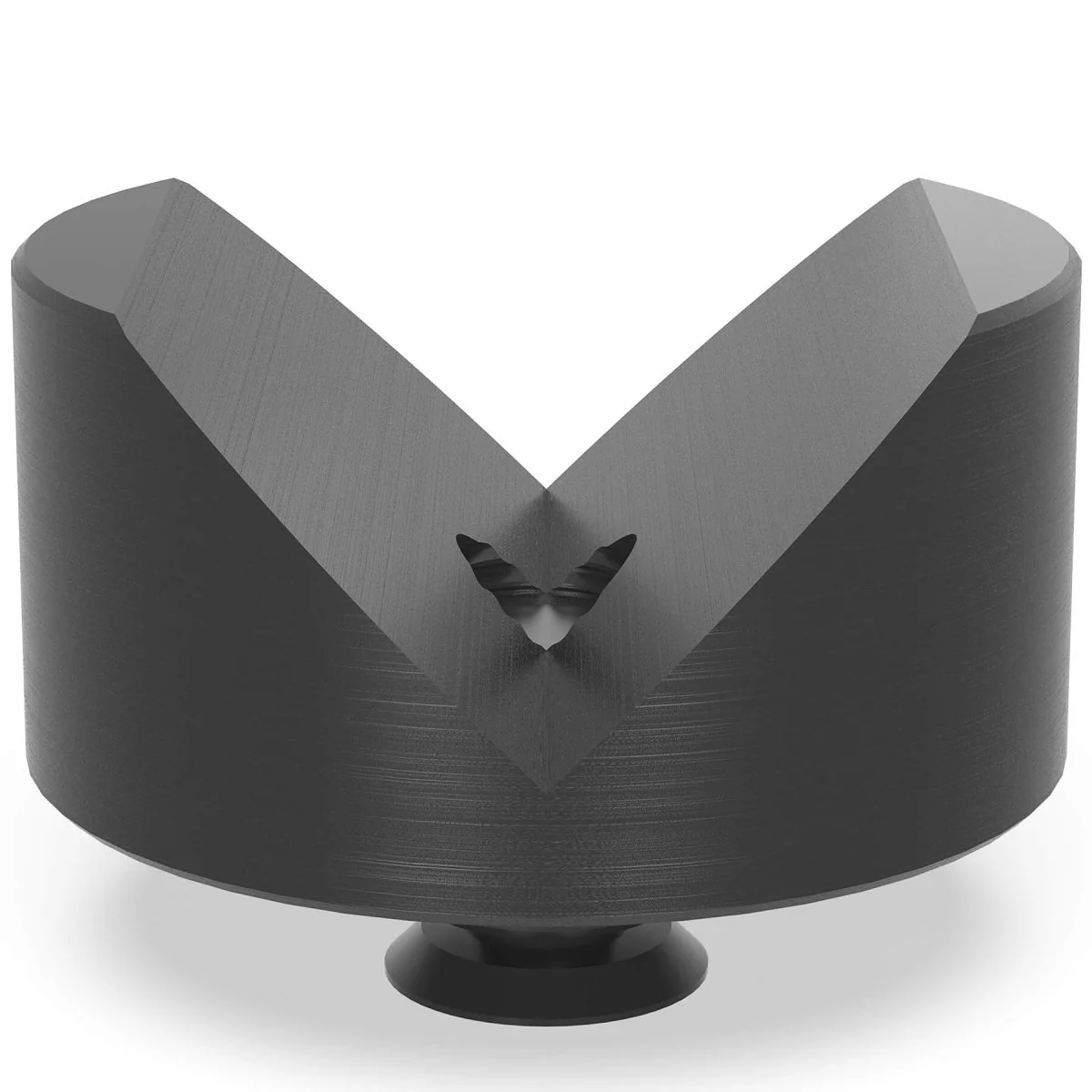 2-220647.1: 80mm Ø, 90° Prism with Screwed-In Collar (Burnished)