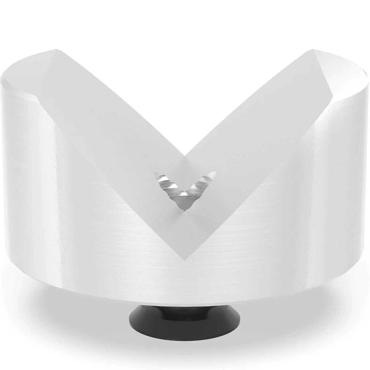 2-220647.1.A: 80mm Ø, 90° Prism with Screwed-In Collar (Aluminum)