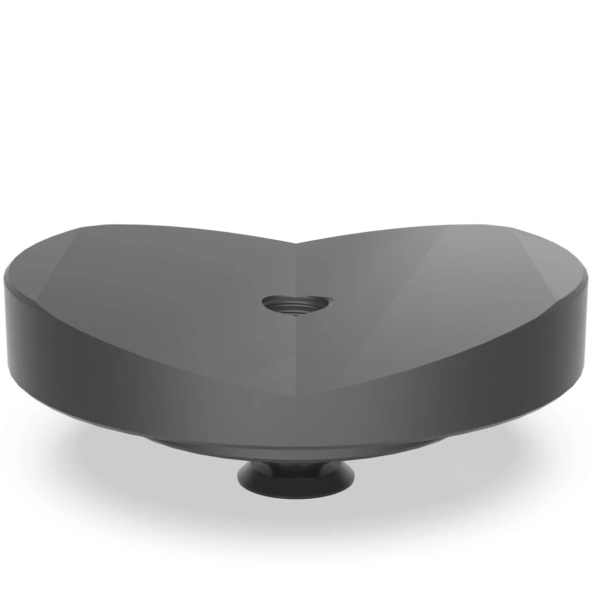 2-220652.1.PA: 120mm Ø, 157° Prism with Screwed-In Collar (Polyamide)
