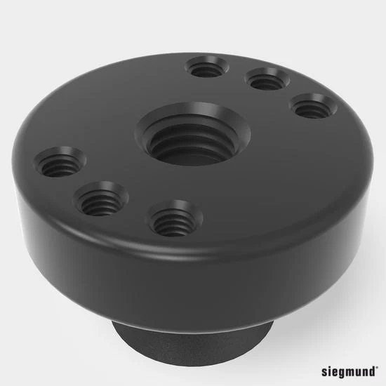 2-220715: Ø 50/15 Adapter with Hole Pattern for Toggle Clamps (Burnished) - Image 3