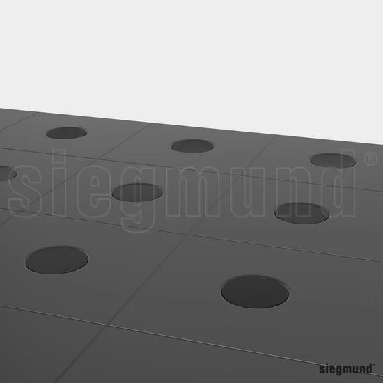 2-280238.1.10: Pack of 10 Steel Cover Caps for the System 28 Welding Tables - Image 2