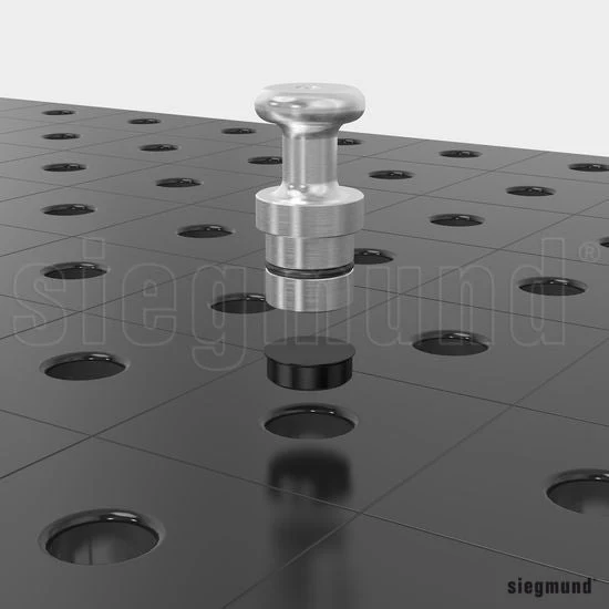 2-280238.1.10: Pack of 10 Steel Cover Caps for the System 28 Welding Tables - Image 3
