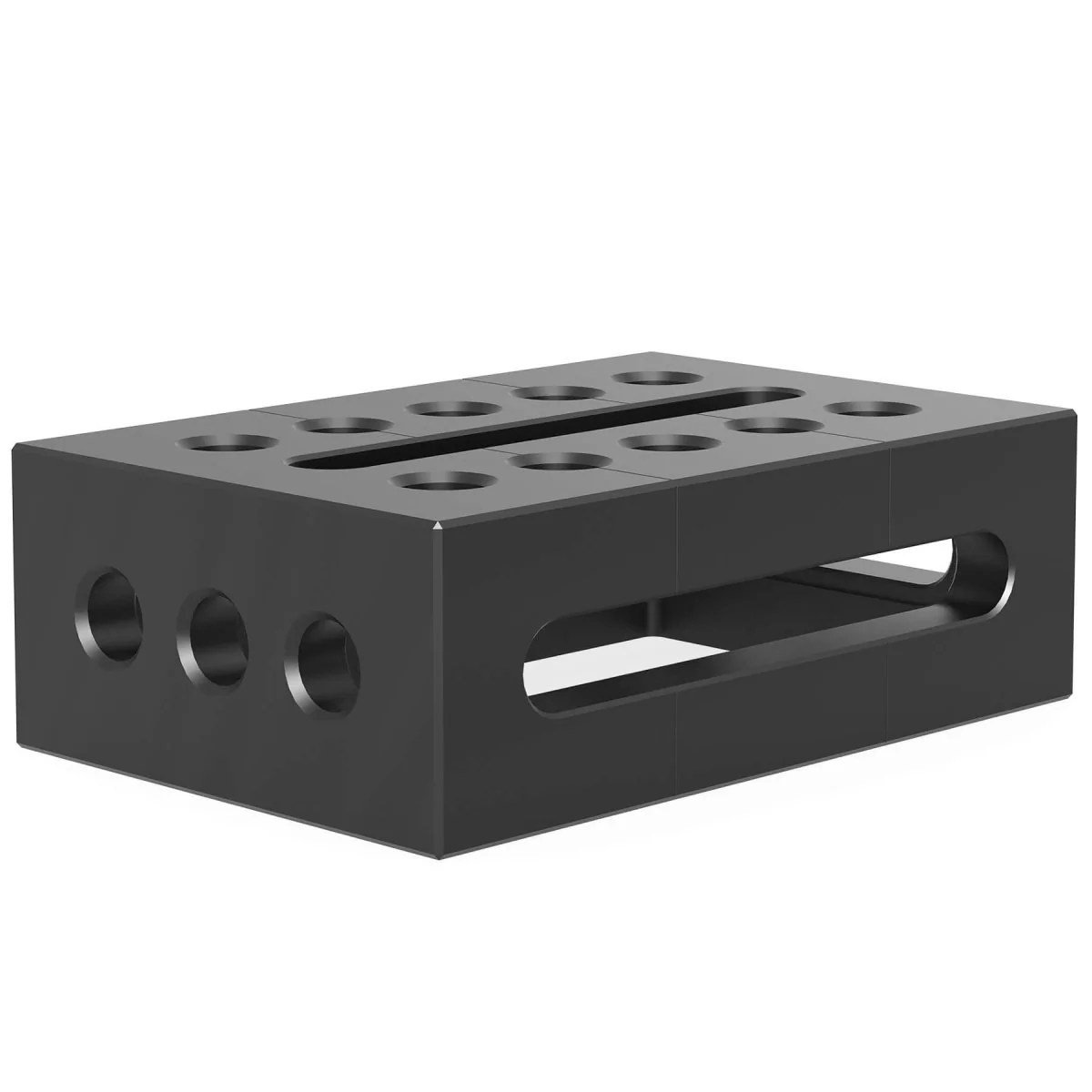 2-280301.N: 300x200x100mm Left Support and Clamping Frame Riser Block (Nitrided)