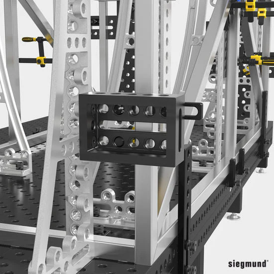 2-280301.N: 300x200x100mm Left Support and Clamping Frame Riser Block (Nitrided) - Image 3