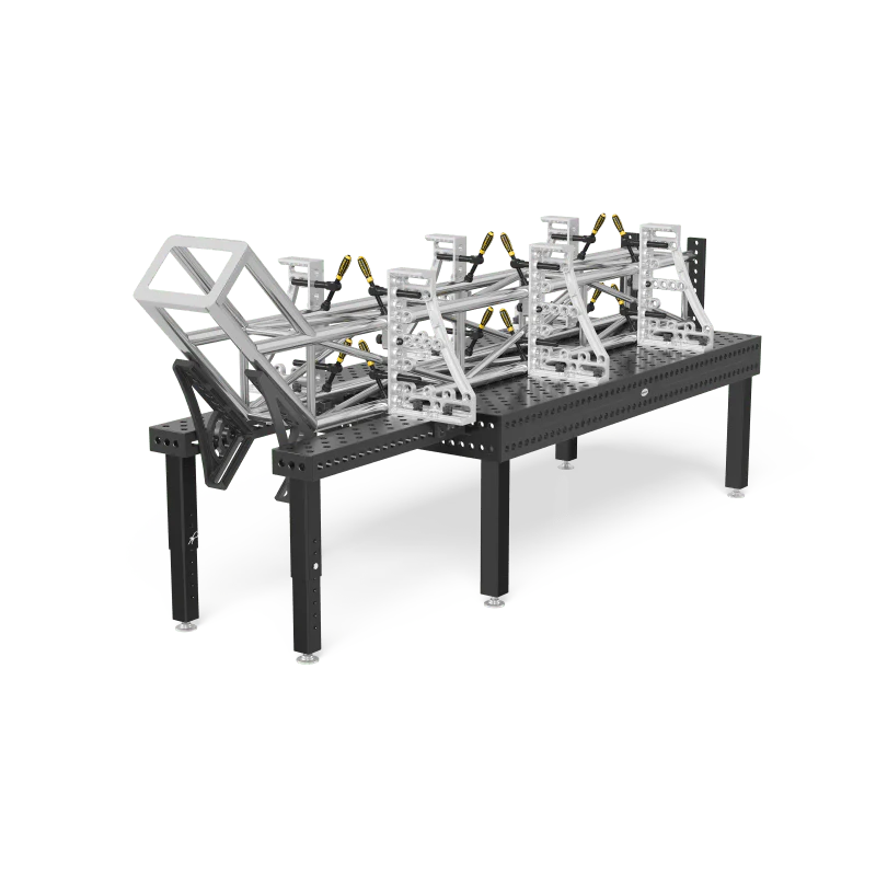 2-280311.P: 500x200x100mm Square U-Shape Riser Block with Left Side Oblong Holes/Slots (Plasma Nitrided) - Image 2
