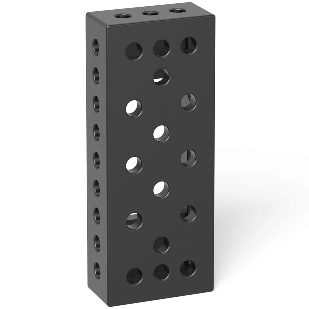 2-280312.P: 500x200x100mm Square U-Shape Riser Block with Right Side Oblong Holes/Slots (Plasma Nitrided)