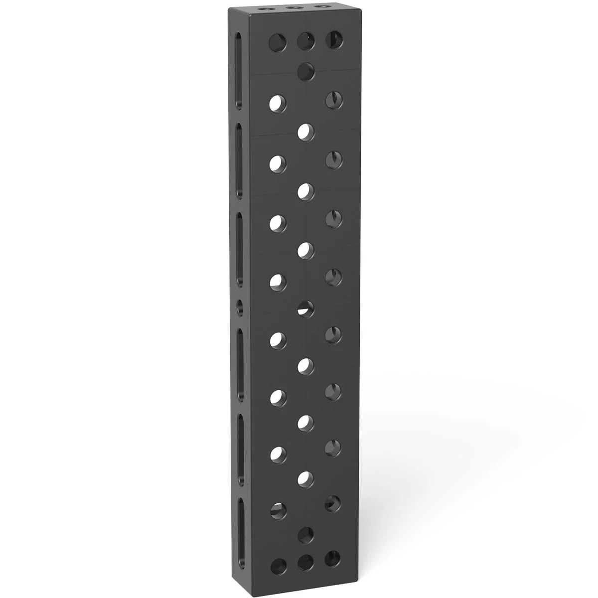 2-280321.P: 1,000x200x100mm Square U-Shape Riser Block with Left Side Oblong Holes/Slots (Plasma Nitrided)