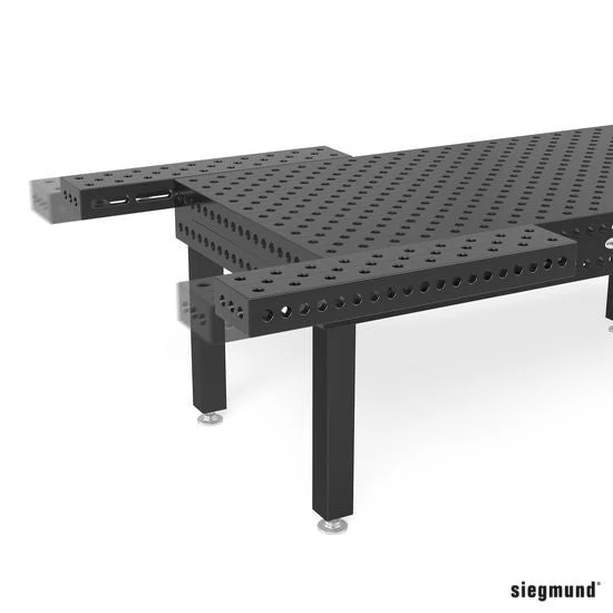 2-280321.P: 1,000x200x100mm Square U-Shape Riser Block with Left Side Oblong Holes/Slots (Plasma Nitrided) - Image 2