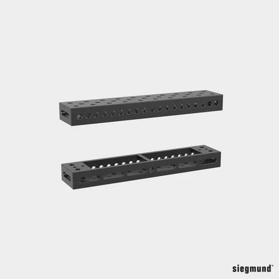 2-280321.P: 1,000x200x100mm Square U-Shape Riser Block with Left Side Oblong Holes/Slots (Plasma Nitrided) - Image 4