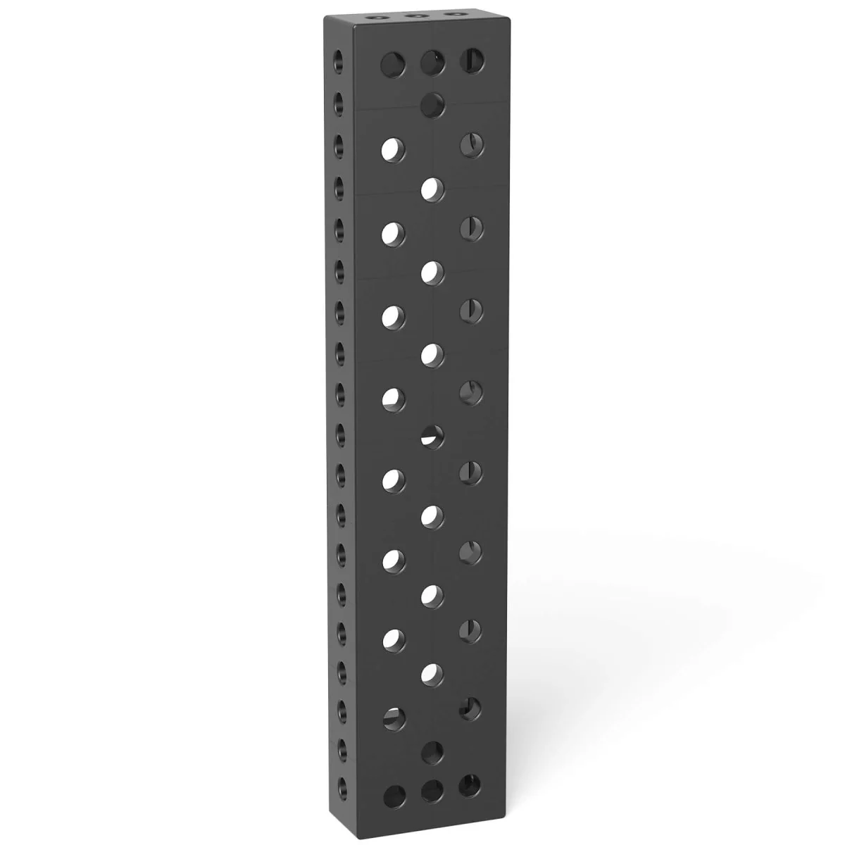 2-280322.P: 1,000x200x100mm Square U-Shape Riser Block with Right Side Oblong Holes/Slots (Plasma Nitrided)