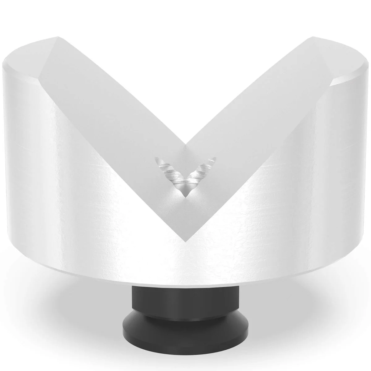 2-280647.1.A: 80mm Ø, 90° Prism with Screwed-In Collar (Aluminum)