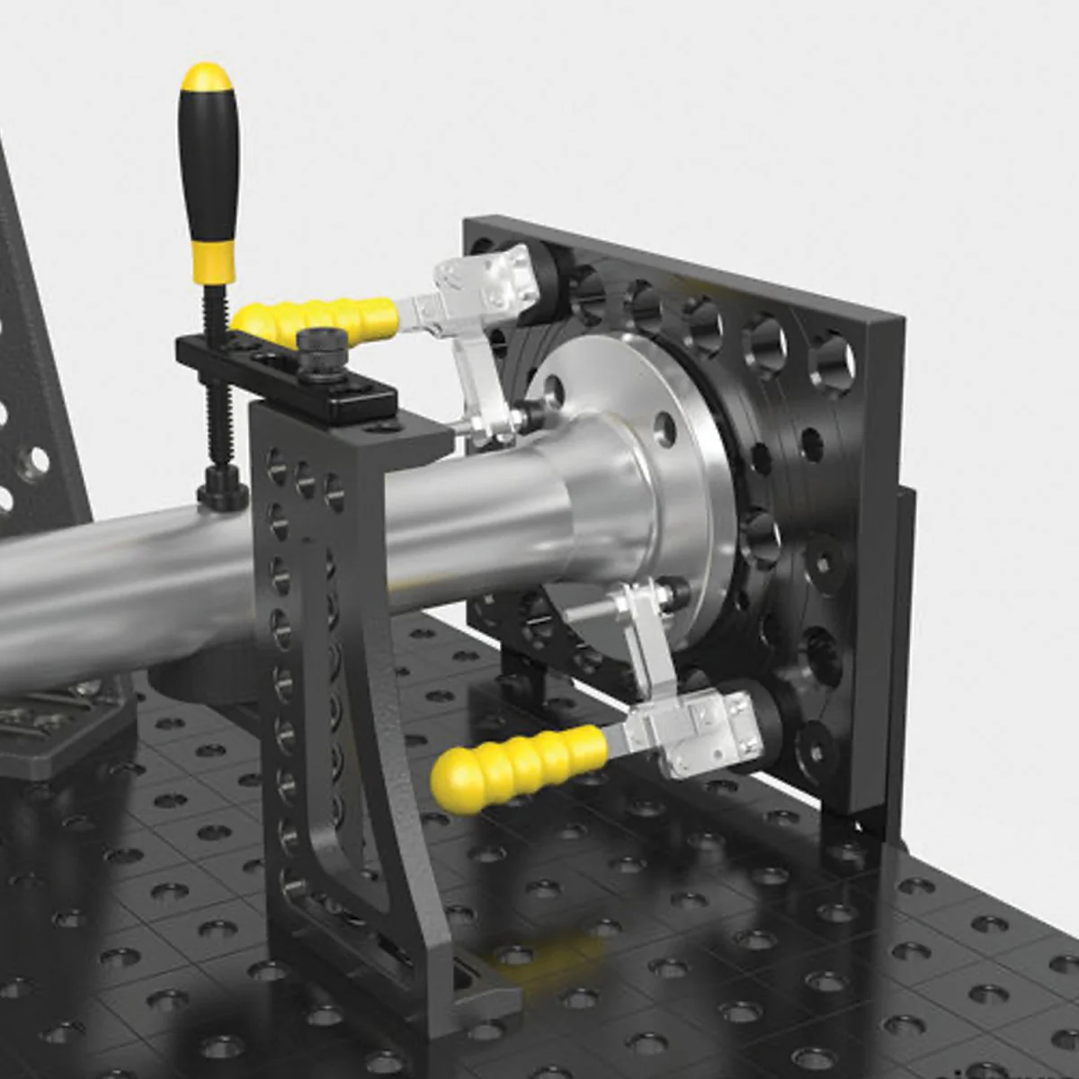2-280221.P: 350mm Clamping Plate for DIN Flanges with Fixing Bolt (Nitrided) - Image 2