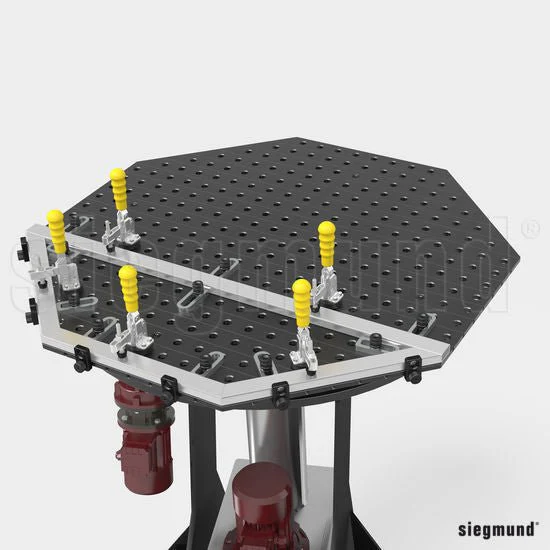System 16 800x12mm (31.5"x0.47") Siegmund Octagonal Welding Table with Plasma Nitration (Item No. 2-950800.P) - Image 2