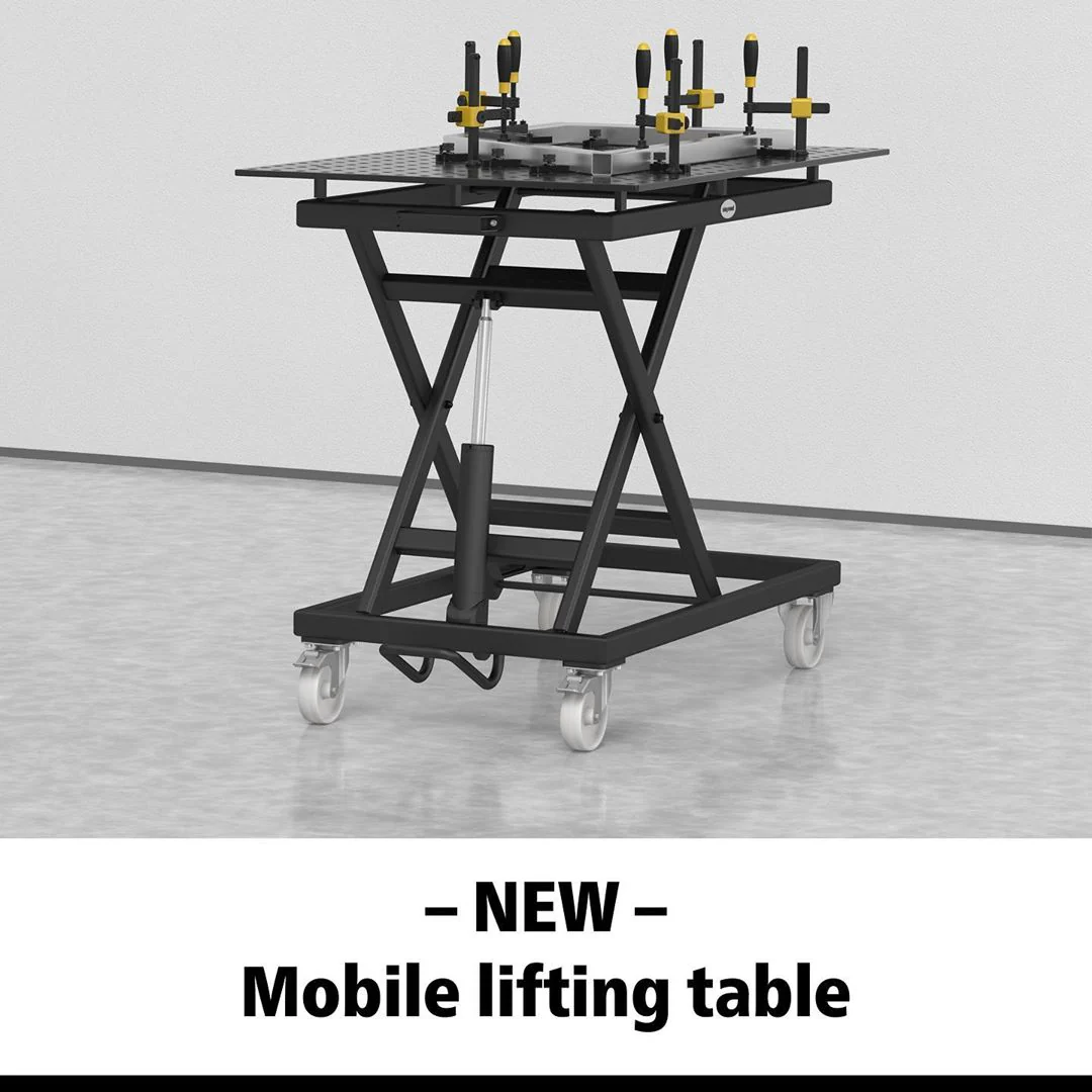 System 16 Mobile Lifting Welding Table 1200x800mm (47"x31") (Item No. 2-HT164004.X7) - Image 3