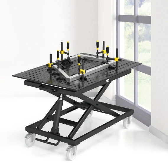 System 16 Mobile Lifting Welding Table 1200x800mm (47"x31") (Item No. 2-HT164004.X7) - Image 5
