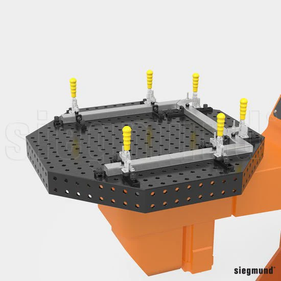 System 22 1,200x150mm (47.25"x5.9") Siegmund Octagonal Welding Table with Plasma Nitration (Item No. 2-921222.P) - Image 3