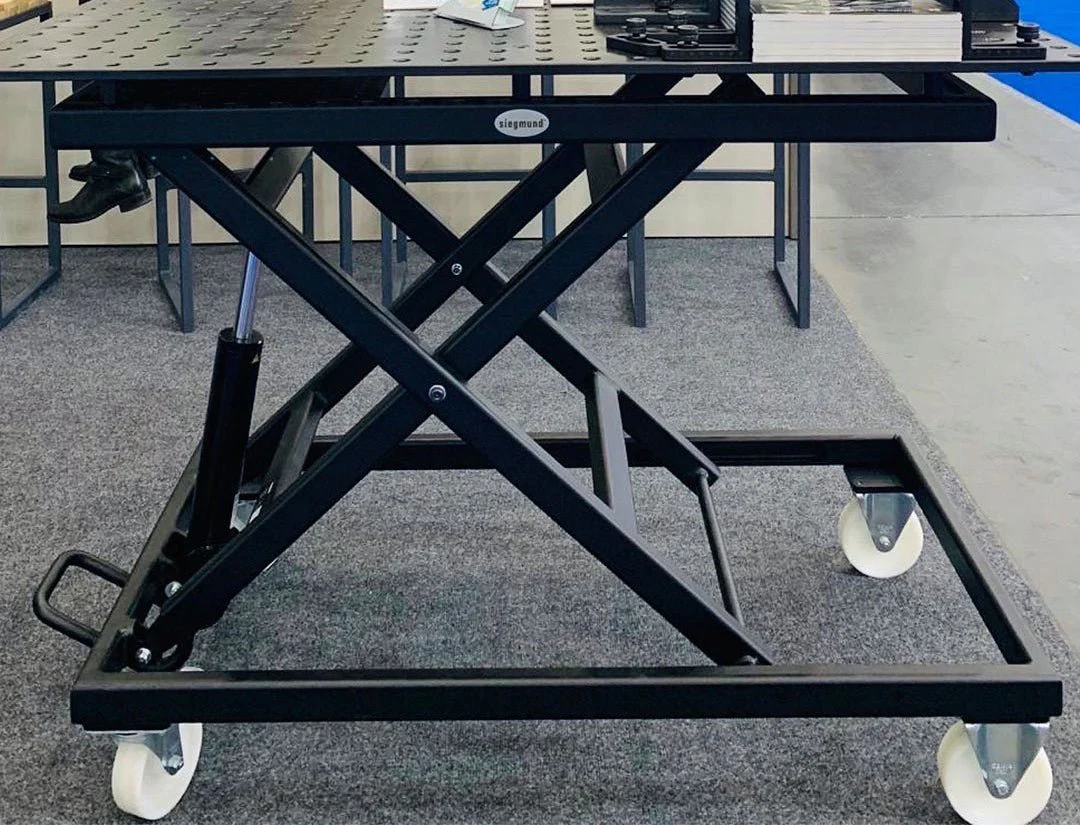 2-HT224004.P: 1,200x800mm System 22 Mobile Lifting Welding Table - Image 6